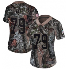 Women's Nike New York Jets #79 Brent Qvale Limited Camo Rush Realtree NFL Jersey