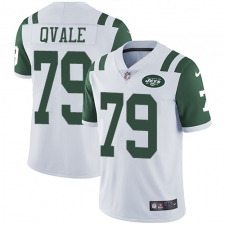 Youth Nike New York Jets #79 Brent Qvale Elite White NFL Jersey