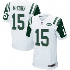 Men's Nike New York Jets #15 Josh McCown Elite White NFL Jersey