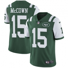 Youth Nike New York Jets #15 Josh McCown Elite Green Team Color NFL Jersey