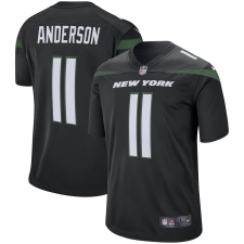 Men's New York Jets #11 Robby Anderson Nike Black Player Game Jersey