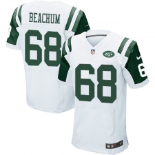 Men's Nike New York Jets #68 Kelvin Beachum Elite White NFL Jersey