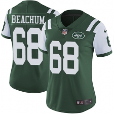 Women's Nike New York Jets #68 Kelvin Beachum Elite Green Team Color NFL Jersey