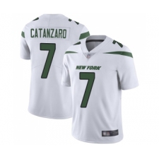 Men's New York Jets #7 Chandler Catanzaro White Vapor Untouchable Limited Player Football Jersey