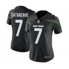 Women's New York Jets #7 Chandler Catanzaro Black Alternate Vapor Untouchable Limited Player Football Jersey