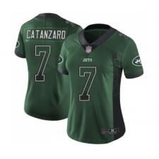 Women's New York Jets #7 Chandler Catanzaro Limited Green Rush Drift Fashion Football Jersey