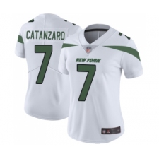 Women's New York Jets #7 Chandler Catanzaro White Vapor Untouchable Limited Player Football Jersey