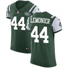 Men's Nike New York Jets #44 Corey Lemonier Elite Green Team Color NFL Jersey