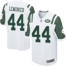 Men's Nike New York Jets #44 Corey Lemonier Game White NFL Jersey