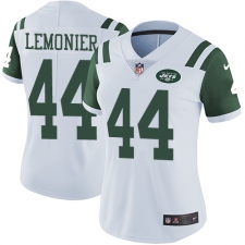 Women's Nike New York Jets #44 Corey Lemonier Elite White NFL Jersey