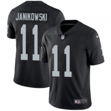 Youth Nike Oakland Raiders #11 Sebastian Janikowski Black Team Color Vapor Untouchable Limited Player NFL Jersey