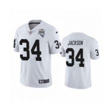 Men's Oakland Raiders #34 Bo Jackson White 2020 Inaugural Season Vapor Limited Jersey