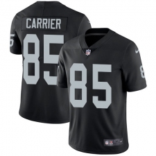 Youth Nike Oakland Raiders #85 Derek Carrier Black Team Color Vapor Untouchable Elite Player NFL Jersey
