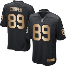 Youth Nike Oakland Raiders #89 Amari Cooper Elite Black/Gold Team Color NFL Jersey