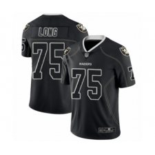 Men's Oakland Raiders #75 Howie Long Lights Out Black Limited Football Jersey