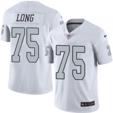 Youth Nike Oakland Raiders #75 Howie Long Elite White Rush Vapor Untouchable NFL Jersey