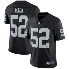 Youth Nike Oakland Raiders #52 Khalil Mack Black Team Color Vapor Untouchable Limited Player NFL Jersey