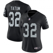Women's Nike Oakland Raiders #32 Jack Tatum Elite Black Team Color NFL Jersey