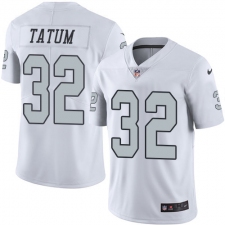 Youth Nike Oakland Raiders #32 Jack Tatum Elite White Rush Vapor Untouchable NFL Jersey