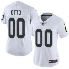 Women's Nike Oakland Raiders #00 Jim Otto Elite White NFL Jersey