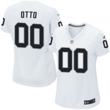 Women's Nike Oakland Raiders #00 Jim Otto Game White NFL Jersey