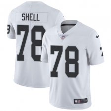 Youth Nike Oakland Raiders #78 Art Shell White Vapor Untouchable Limited Player NFL Jersey