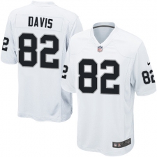Men's Nike Oakland Raiders #82 Al Davis Game White NFL Jersey