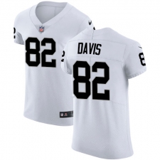 Men's Nike Oakland Raiders #82 Al Davis White Vapor Untouchable Elite Player NFL Jersey
