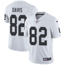 Men's Nike Oakland Raiders #82 Al Davis White Vapor Untouchable Limited Player NFL Jersey