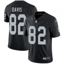 Youth Nike Oakland Raiders #82 Al Davis Elite Black Team Color NFL Jersey