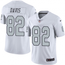 Youth Nike Oakland Raiders #82 Al Davis Limited White Rush Vapor Untouchable NFL Jersey