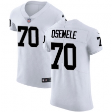 Men's Nike Oakland Raiders #70 Kelechi Osemele White Vapor Untouchable Elite Player NFL Jersey