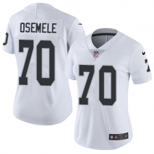 Women's Nike Oakland Raiders #70 Kelechi Osemele Elite White NFL Jersey