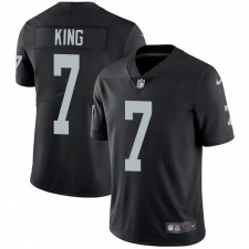 Men's Nike Oakland Raiders #7 Marquette King Black Team Color Vapor Untouchable Limited Player NFL Jersey