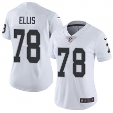 Women's Nike Oakland Raiders #78 Justin Ellis Elite White NFL Jersey