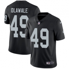 Men's Nike Oakland Raiders #49 Jamize Olawale Black Team Color Vapor Untouchable Limited Player NFL Jersey