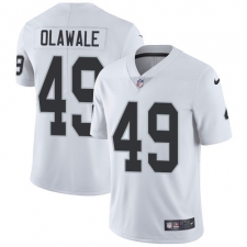 Men's Nike Oakland Raiders #49 Jamize Olawale White Vapor Untouchable Limited Player NFL Jersey