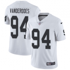 Youth Nike Oakland Raiders #94 Eddie Vanderdoes White Vapor Untouchable Limited Player NFL Jersey