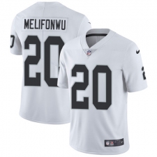 Youth Nike Oakland Raiders #20 Obi Melifonwu Elite White NFL Jersey