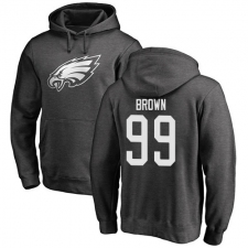 Nike Philadelphia Eagles #99 Jerome Brown Ash One Color Pullover Hoodie