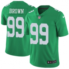 Youth Nike Philadelphia Eagles #99 Jerome Brown Limited Green Rush Vapor Untouchable NFL Jersey