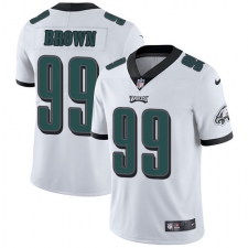 Youth Nike Philadelphia Eagles #99 Jerome Brown White Vapor Untouchable Limited Player NFL Jersey