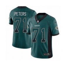 Men's Nike Philadelphia Eagles #71 Jason Peters Limited Green Rush Drift Fashion NFL Jersey