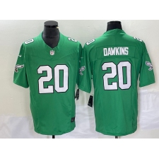 Men's Nike Philadelphia Eagles #20 Brian Dawkins Green 2023 F.U.S.E. Vapor Limited Throwback Stitched Football Jersey