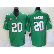 Men's Nike Philadelphia Eagles #20 Brian Dawkins Green 2023 F.U.S.E. Vapor Untouchable C Stitched Football Jersey