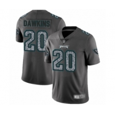 Men's Philadelphia Eagles #20 Brian Dawkins Limited Gray Static Fashion Football Jersey