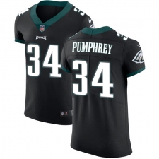 Men's Nike Philadelphia Eagles #34 Donnel Pumphrey Black Alternate Vapor Untouchable Elite Player NFL Jersey
