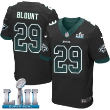 Men's Nike Philadelphia Eagles #29 LeGarrette Blount Black Alternate Drift Fashion Super Bowl LII NFL Jersey