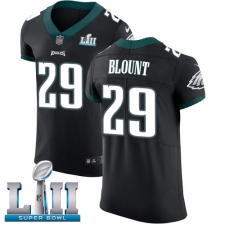 Men's Nike Philadelphia Eagles #29 LeGarrette Blount Black Vapor Untouchable Elite Player Super Bowl LII NFL Jersey