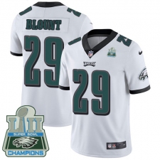Men's Nike Philadelphia Eagles #29 LeGarrette Blount White Vapor Untouchable Limited Player Super Bowl LII Champions NFL Jersey